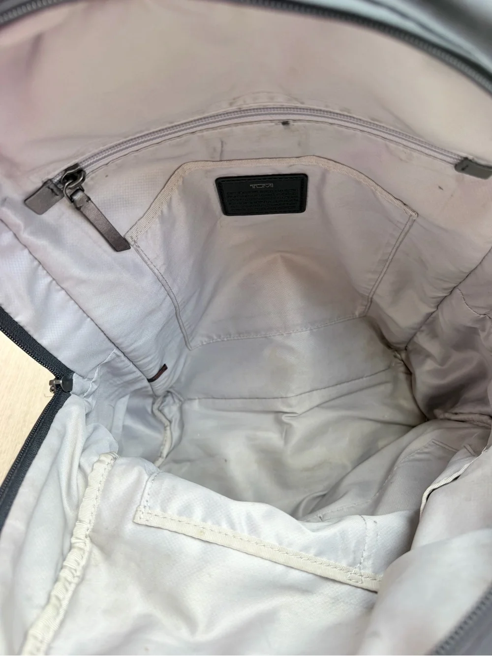 Tumi Black Quilted Nylon Backpack for Men